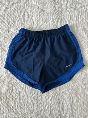 Nike Women's Navy and Royal Blue Running Shorts